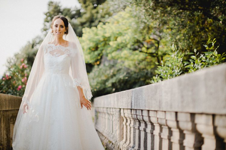Bride Dress Lace Romantic Vibrant Pink Wedding Trieste http://www.emotionttl.com/en/home/