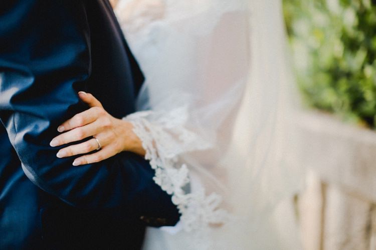 Lace Ring Veil Romantic Vibrant Pink Wedding Trieste http://www.emotionttl.com/en/home/