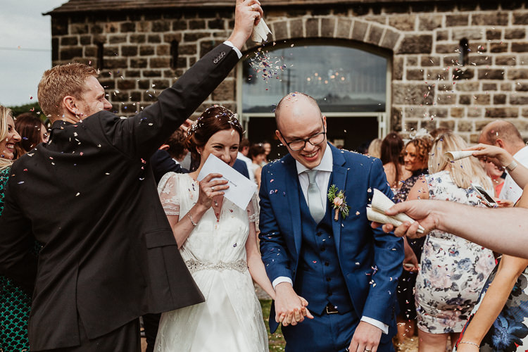 Confetti Throw Beautifully Relaxed Outdoorsy Barn Wedding http://www.caitlinandjones.co.uk/