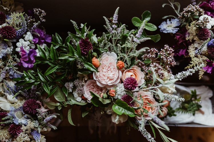 Peach Cream Bouquet Greenery Foliage Bride Bridal Rose Beautifully Relaxed Outdoorsy Barn Wedding http://www.caitlinandjones.co.uk/