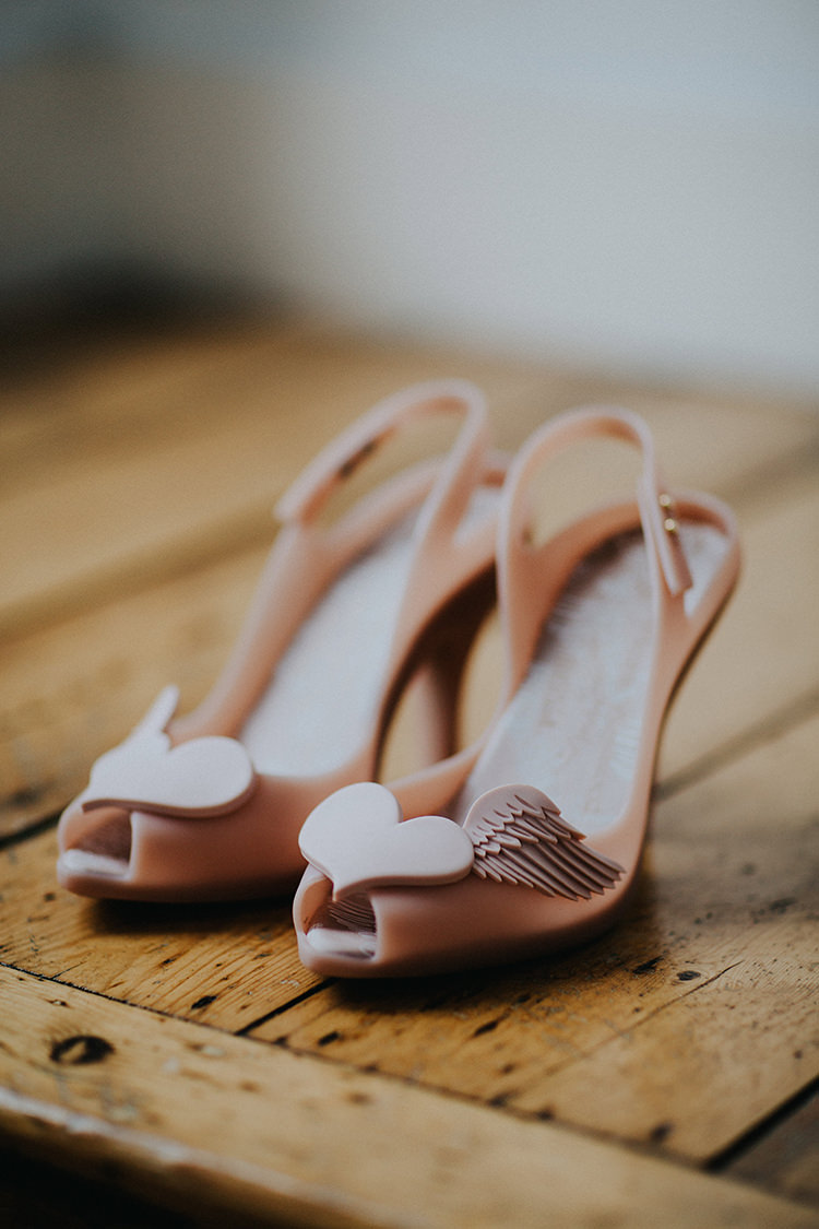 Heart Wing Peep Toe Shoes Bride Bridal Casual City Stylish Pub Wedding http://www.ireneyapweddings.com/