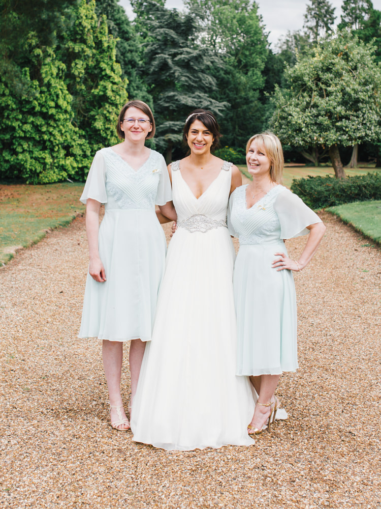 Pale Blue Bridesmaid Dresses Whimsical Luxury Summer Garden Party Wedding https://www.wookiephotography.com/