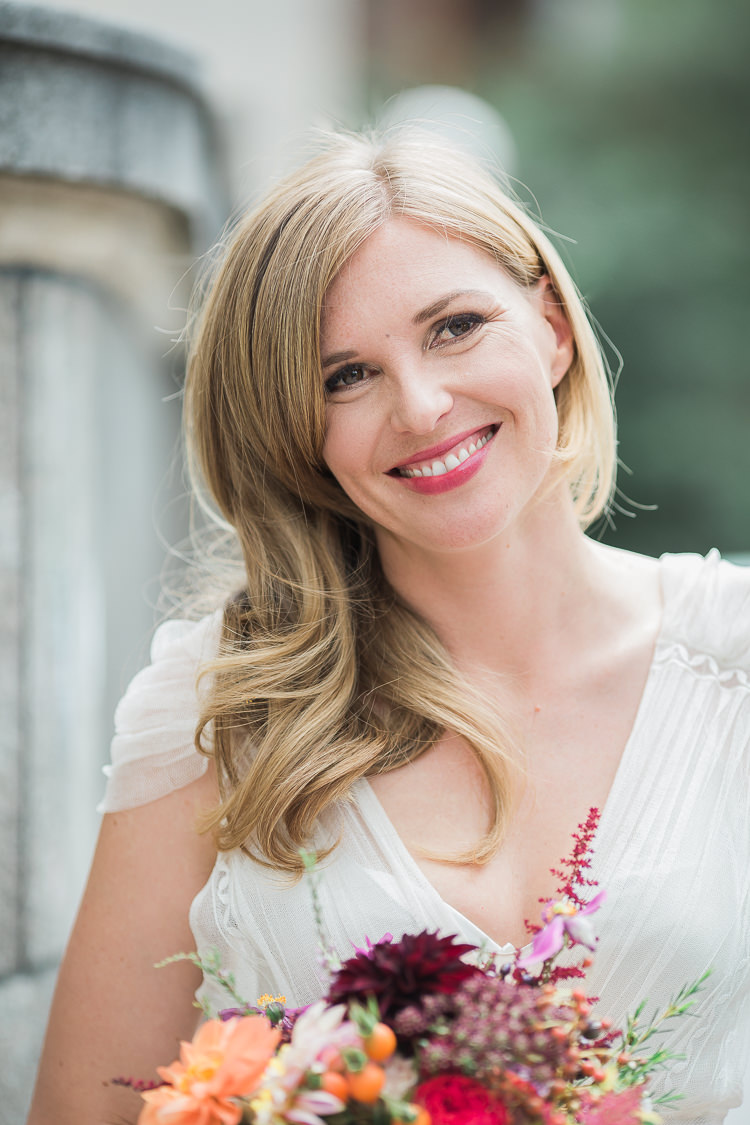 Bride Bridal Hair Waves Naturaul Intimate Elegant Two Day City Wedding http://siobhanhphotography.com/