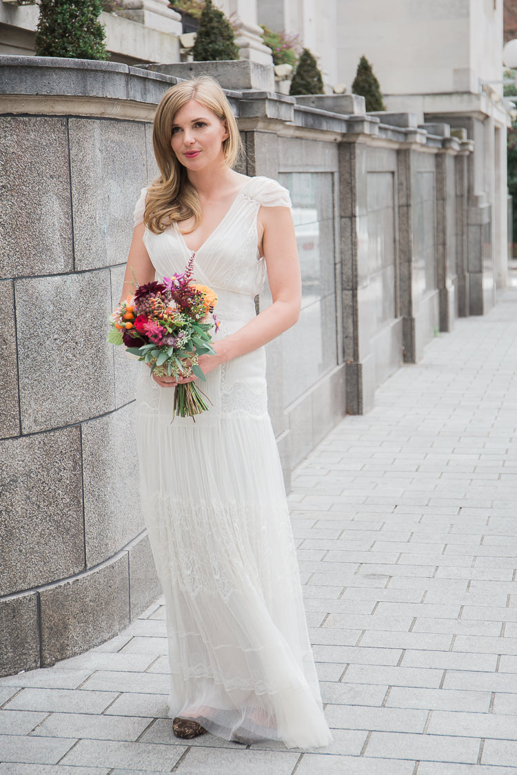 Alberta Ferretti Tulle Lace Sheer Light Dress Gown Bride Bridal Intimate Elegant Two Day City Wedding http://siobhanhphotography.com/