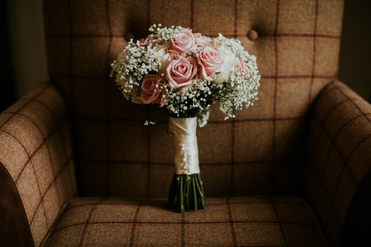 Rose Gyp Gypsophila Baby Breath Bouquet Flowers Magical Blush Pink Gold Barn Wedding http://www.johnjohnstonphotography.co.uk/