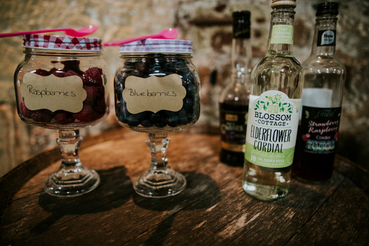 Prosecco Bar Drinks Magical Blush Pink Gold Barn Wedding http://www.johnjohnstonphotography.co.uk/