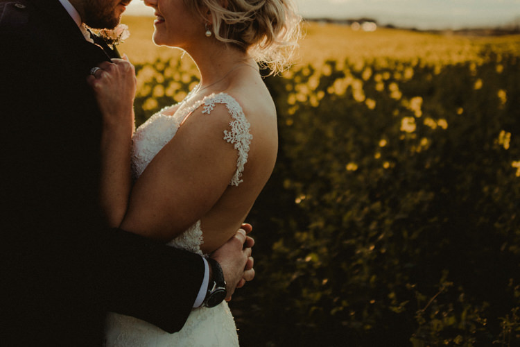 Backless Dress Gown Bride Bridal Lace Magical Blush Pink Gold Barn Wedding http://www.johnjohnstonphotography.co.uk/