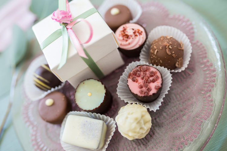 Chocolate Favours Pretty Soft Country Garden Pastel Wedding Ideas https://www.ellielouphotography.co.uk/