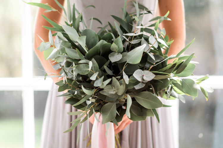 Eucalyptus Bouquet Ribbon Flowers Bride Bridal Pretty Soft Country Garden Pastel Wedding Ideas https://www.ellielouphotography.co.uk/