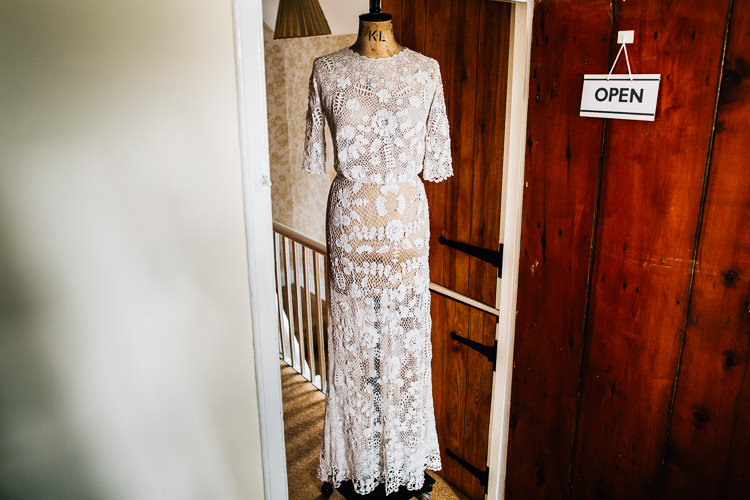 Vintage Lace Dress Gown Bride Bridal Rustic Relaxed Seasonal Floral Barn Wedding https://www.faircloughphotography.co.uk/