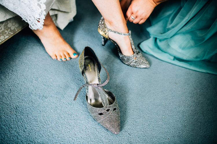 Glitter Silver Shoes Bride Bridal Rustic Relaxed Seasonal Floral Barn Wedding https://www.faircloughphotography.co.uk/