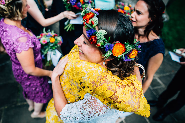 Lace Bridesmaids Flower Crown Rustic Relaxed Seasonal Floral Barn Wedding https://www.faircloughphotography.co.uk/