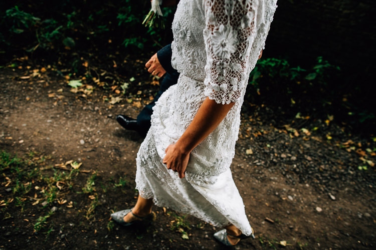 Vintage Lace Dress Gown Bride Bridal Rustic Relaxed Seasonal Floral Barn Wedding https://www.faircloughphotography.co.uk/