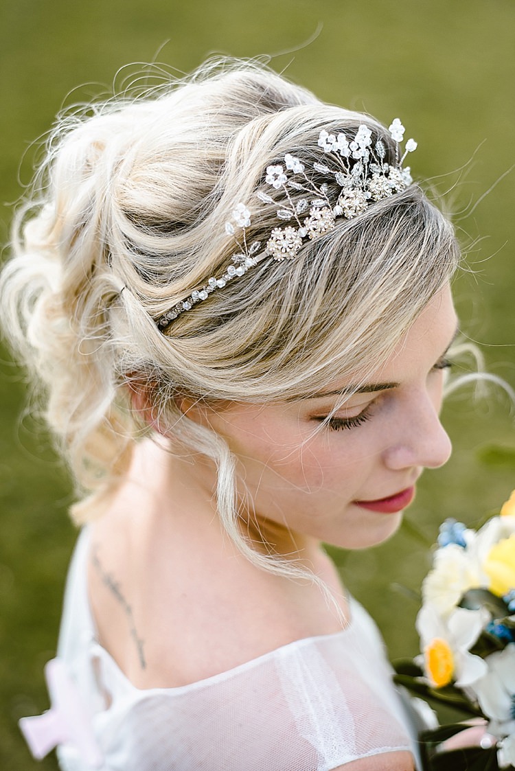 Hair Bride Bridal Style Up Do Tiara Accessory Beautiful Countryside Wedding Ideas Inspiration http://www.georginabrewster.com/