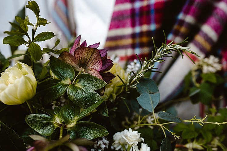 Bouquet Flowers Bride Bridal Spring Ribbon Cream Red Hellebores Blossom Foliage Beautiful Countryside Wedding Ideas Inspiration http://www.georginabrewster.com/