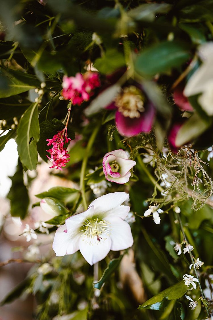 Flowers Spring Cream Red Hellebores Blossom Foliage Beautiful Countryside Wedding Ideas Inspiration http://www.georginabrewster.com/