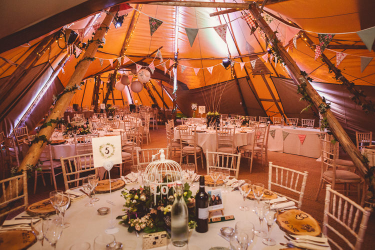 Bunting Lanterns Rustic Homemade Country Tipi Wedding http://www.pottersinstinctphotography.co.uk/