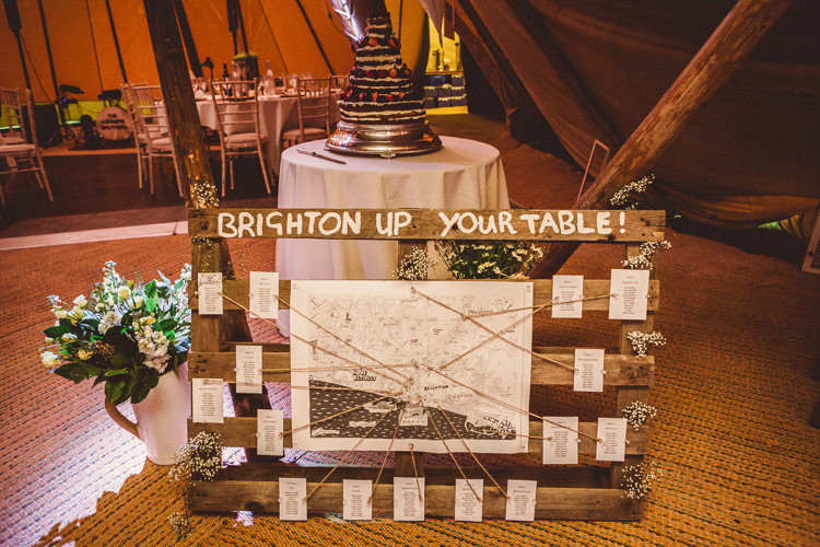 Table Plan Seating Chart Wooden Pallet Rustic Homemade Country Tipi Wedding http://www.pottersinstinctphotography.co.uk/