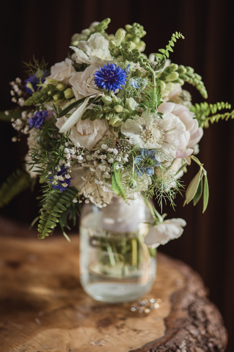 Cornflower Bouquet UK British Seasonal Home Grown Wedding Flowers http://www.angelawardbrown.com/
