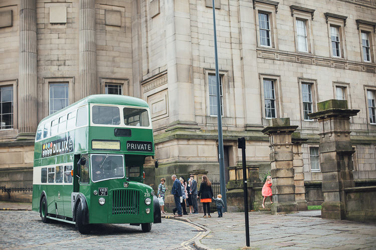 Vintage Bus Transport Stylish Lakeside City Wedding http://www.struthphotography.com/