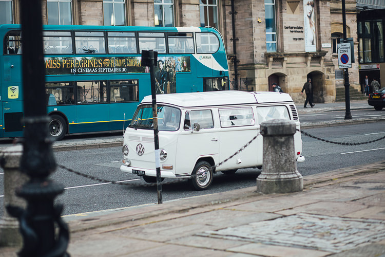 VW Camper Van Transport Stylish Lakeside City Wedding http://www.struthphotography.com/