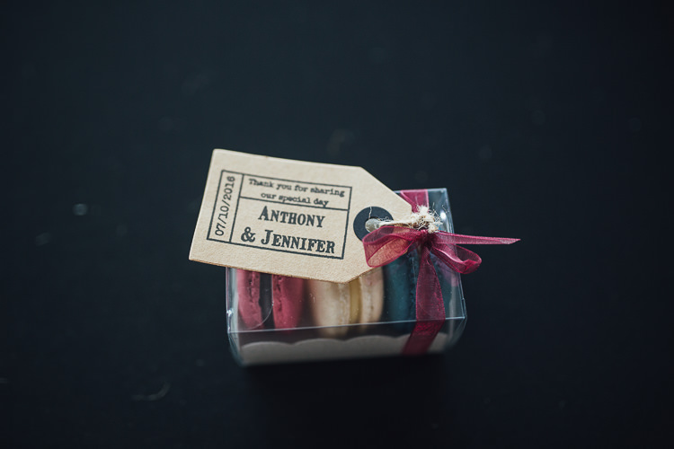 Macaron Favours Stylish Lakeside City Wedding http://www.struthphotography.com/