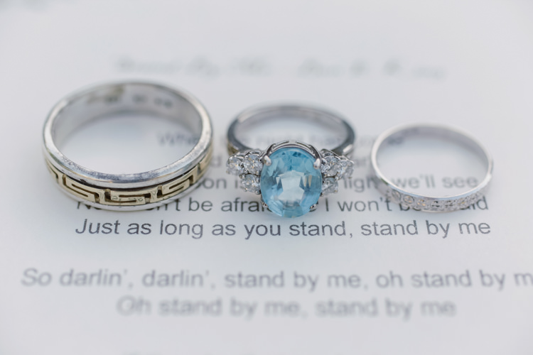 Aquamarine Ring Engagement Diamond Pretty Purple Pastels Country Wedding http://www.nataliejweddings.com/