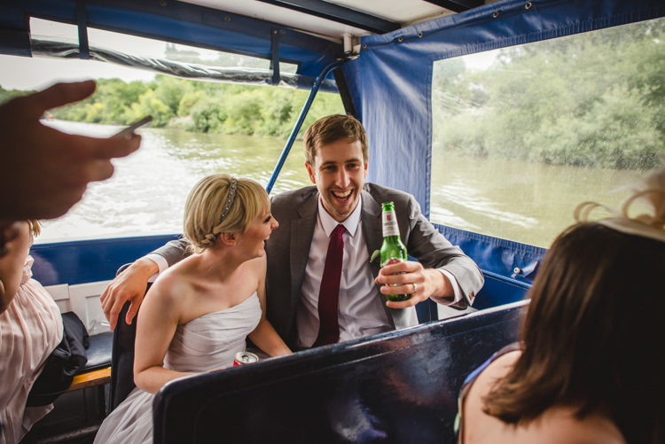 Boat Transport River Crafty Fun Personal Arts Centre Wedding http://www.sophieduckworthphotography.com/