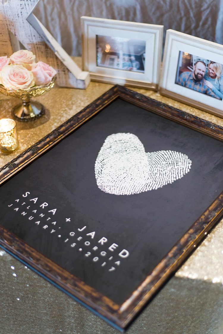 Decorations Photographs Artwork Romantic Industrial Studio Loft Georgia Wedding http://krisandraevans.com/ 