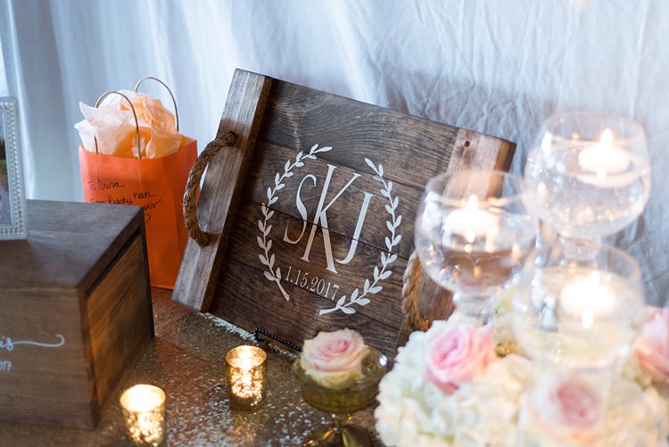 Decoration Candles Guestbook Romantic Industrial Studio Loft Georgia Wedding http://krisandraevans.com/