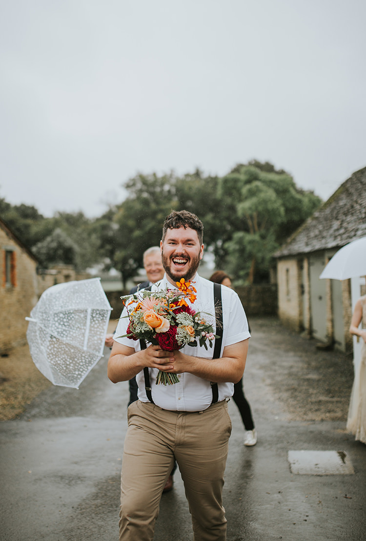 Bridesman Bow Tie Braces Colourful Quirky Down To Earth Wedding http://jenmarino.com/
