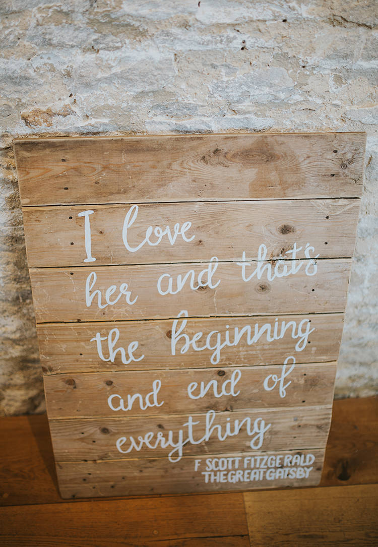 Rustic Wooden Sign Love Quote Words Colourful Quirky Down To Earth Wedding http://jenmarino.com/