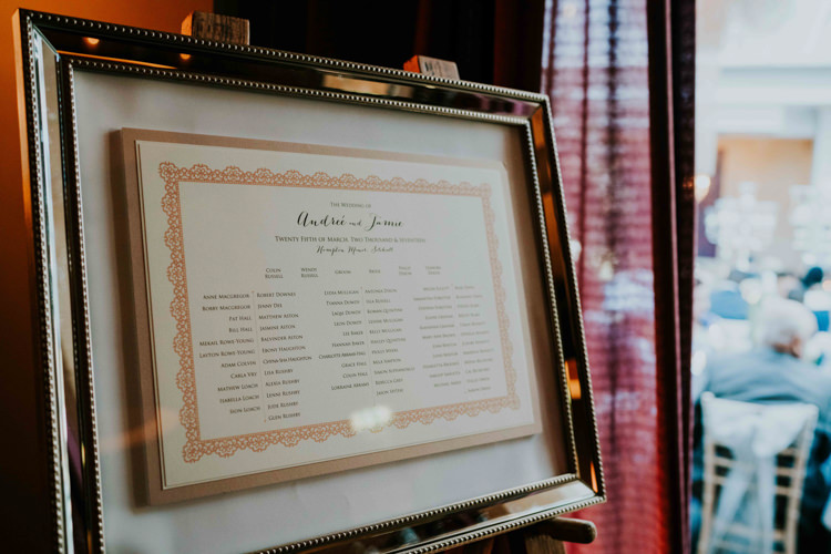 Table Plan Seating Chart Silver Frame Easel Dreamy Blush Floral Wonderland Wedding http://www.stevebridgwoodphotography.co.uk/