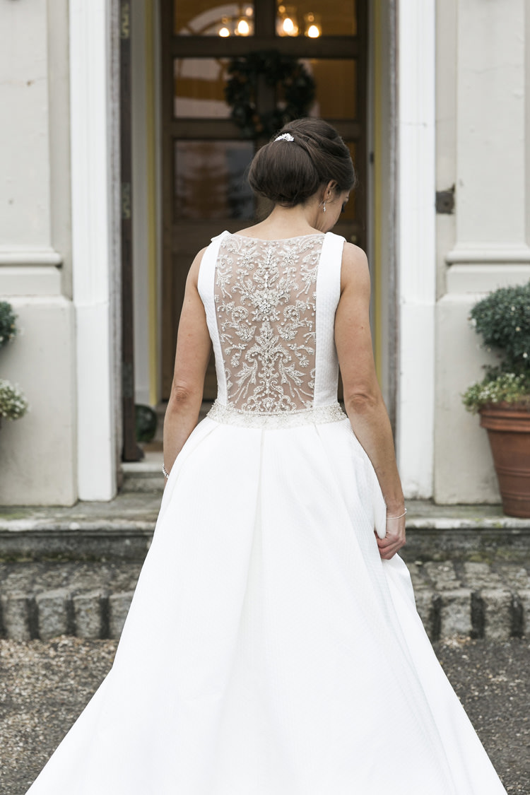 Bride Bridal Pronovias Chignon Back Detail Gorgeously Glam New Years Eve Wedding http://www.photographybykrishanthi.co.uk/
