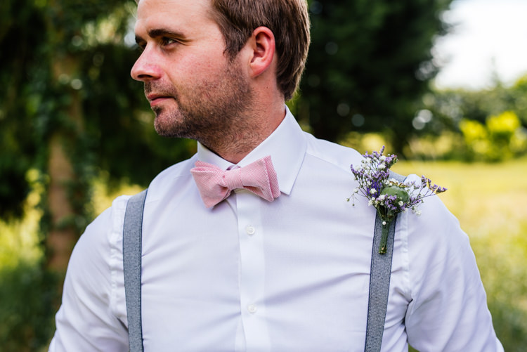 Bow Tie Braces Groom Fun Loving Secret Garden Tipi Wedding https://www.aaroncollettphotography.co.uk/