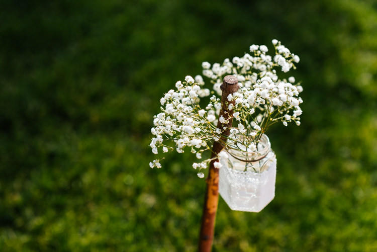 Gyp Gypsophila Jar Flowers Fun Loving Secret Garden Tipi Wedding https://www.aaroncollettphotography.co.uk/