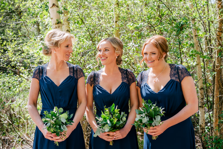 Navy Blue Bridesmaid Dresses Industrial Glam Marquee Wedding http://www.stottandatkinson.com/