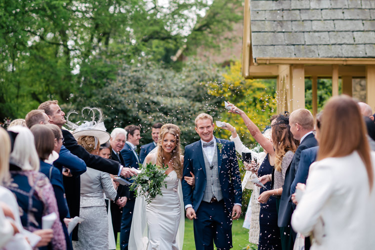 Confetti Throw Bride Groom Industrial Glam Marquee Wedding http://www.stottandatkinson.com/