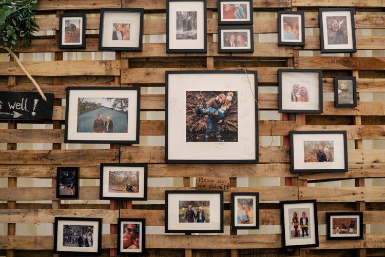 Photo Wall Wooden Pallet Industrial Glam Marquee Wedding http://www.stottandatkinson.com/