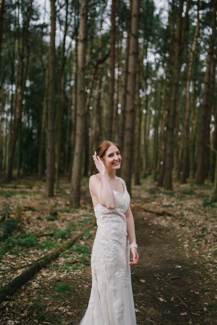 Bride Bridal Gown Dress Sleeveless Champagne Overlay Magical Cosy Forest Tipi Wedding http://katewatersphotography.com/