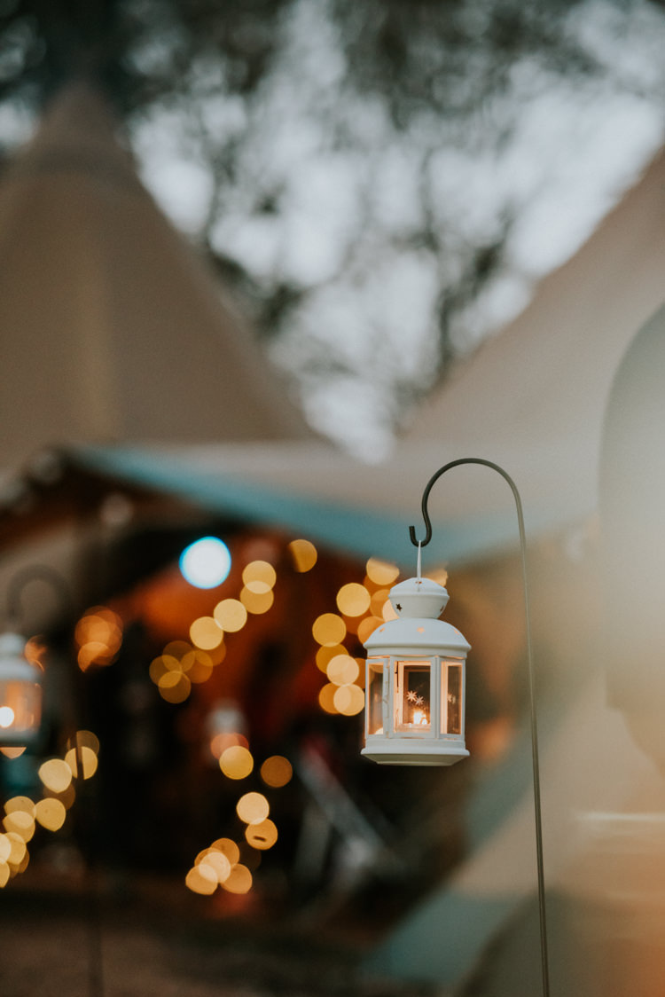 Shepherds Crook Lanterns Tealights Magical Cosy Forest Tipi Wedding http://katewatersphotography.com/