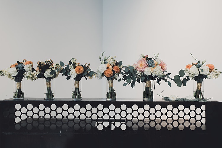 Dahlia Ranunculus Flowers Bouquet Bride Bridal Peach Cream Hip Art Gallery Wedding Colorado http://www.lisarundallphotography.com/