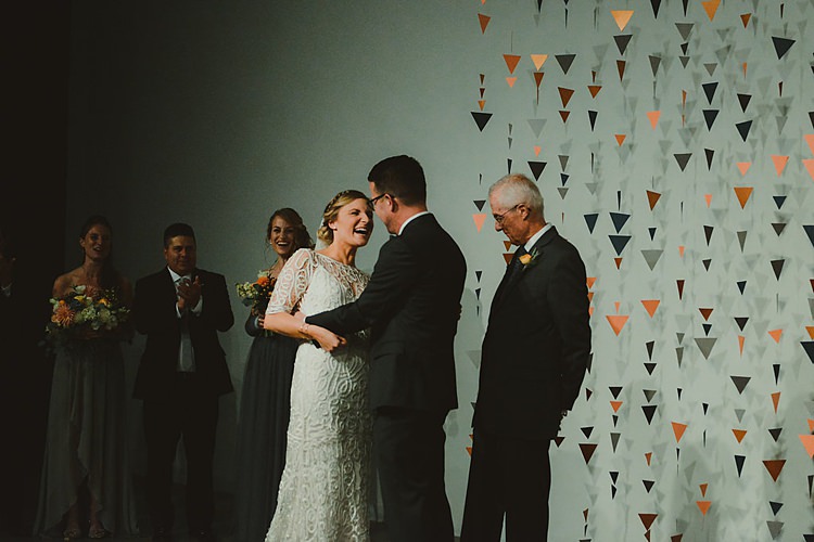 Hip Art Gallery Wedding Colorado http://www.lisarundallphotography.com/