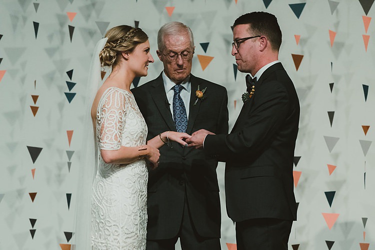 Hip Art Gallery Wedding Colorado http://www.lisarundallphotography.com/