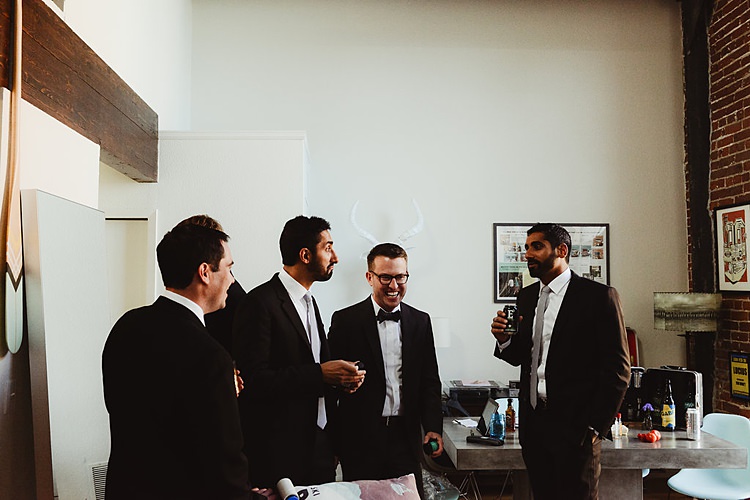 Hip Art Gallery Wedding Colorado http://www.lisarundallphotography.com/