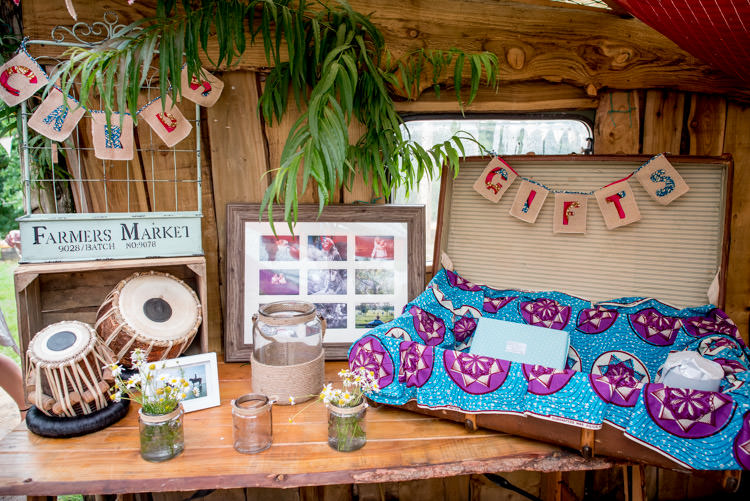 Suitcase Gift Box Hippy Festival Travel Wedding http://www.mattbadenoch.com/