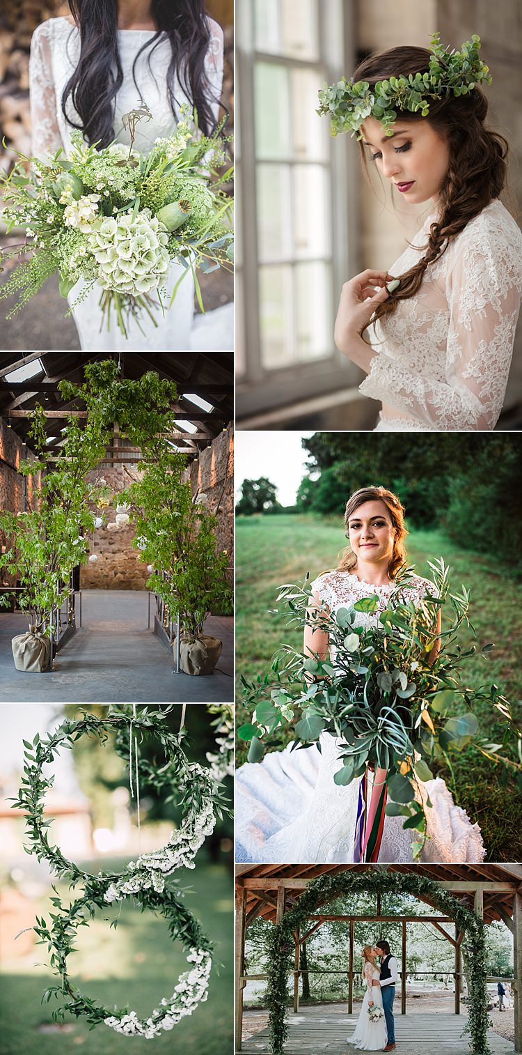 Greenery Pantone 2017 Wedding Flower Trends Bouquets Ideas Inspiration