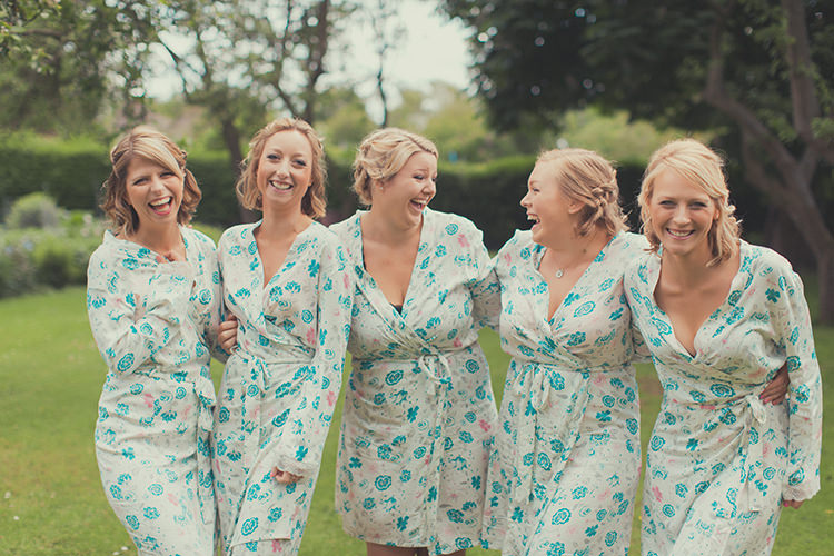 Floral Dressing Gowns Bride Bridesmaids Whimsical Countryside Yurt Wedding http://jamesgreenphotographer.co.uk/