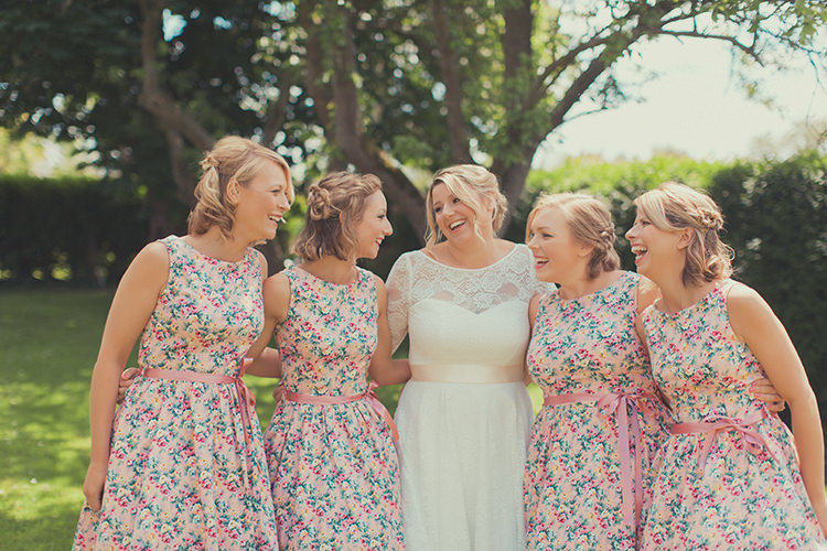 Vintage Floral Bridesmaid Dresses Whimsical Countryside Yurt Wedding http://jamesgreenphotographer.co.uk/