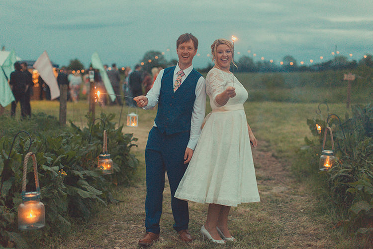 Sparklers Whimsical Countryside Yurt Wedding http://jamesgreenphotographer.co.uk/